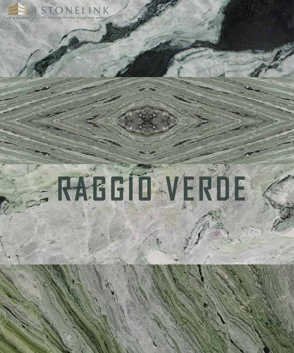 Série de marbre Raggio Verde