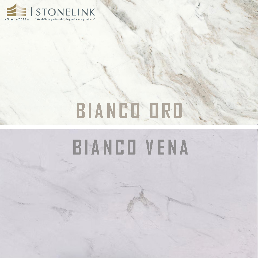 Série de marbre Bianco Oro Bianco Vena
