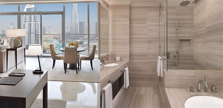 Appartements avec vue sur la fontaine, Dubaï, Émirats arabes unis