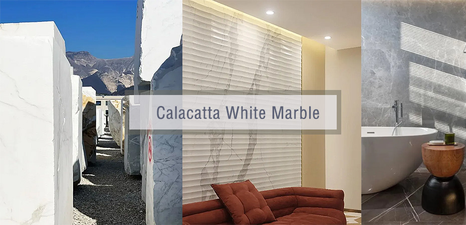 Marbre blanc Calacatta