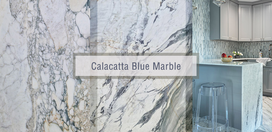 Marbre bleu Calacatta