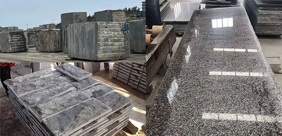 Granite stone block & cut to size tiles