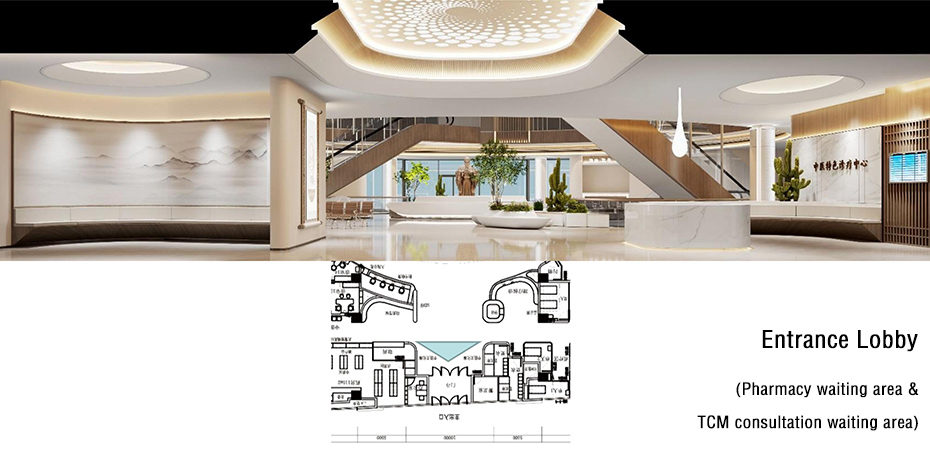 Stone Construction Project - Entrance Lobby (Pharmacy waiting area & TCM consultation waiting area)