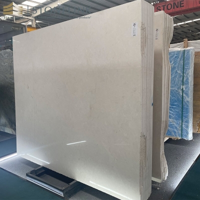 White limestone slab