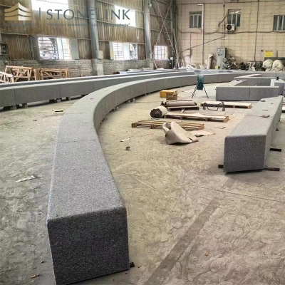 G654 grey granite exterior bench