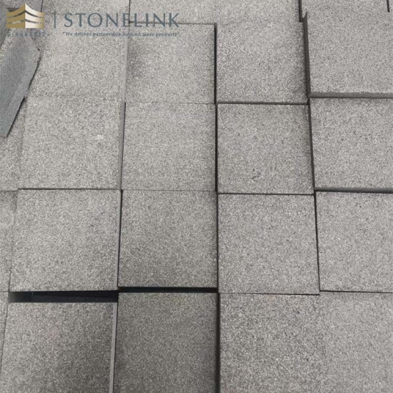 Hebei Black granite honed cobble stone