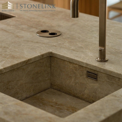 Taj Mahal Crystal quartzite stone countertops