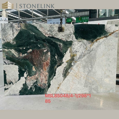 Panda Green marble slab
