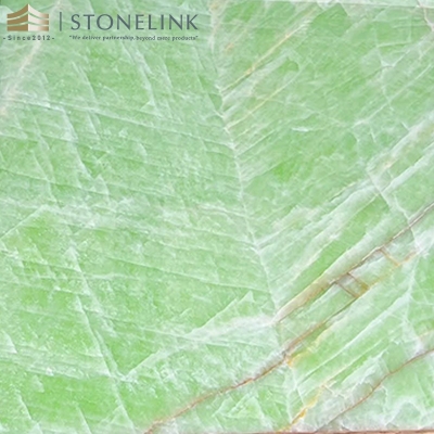 Crystal Green onyx slab