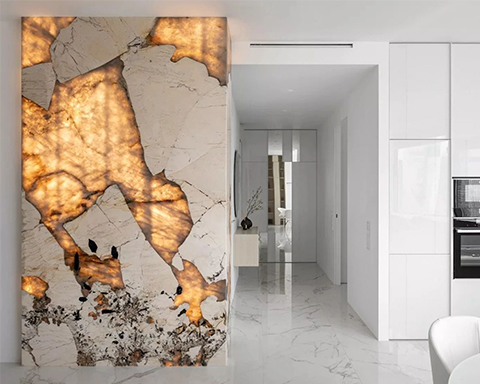 Comment utiliser la pierre dans un petit appartement ? Appréciation d'un 59 m². étude de cas